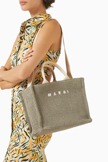 Small Tote Bag in Raffia