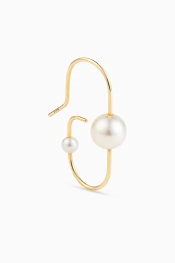 Micro Pearl Earring in 10kt Gold