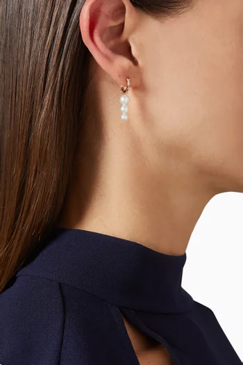 Sea Anemone Pearl Single Earring in 10kt Gold