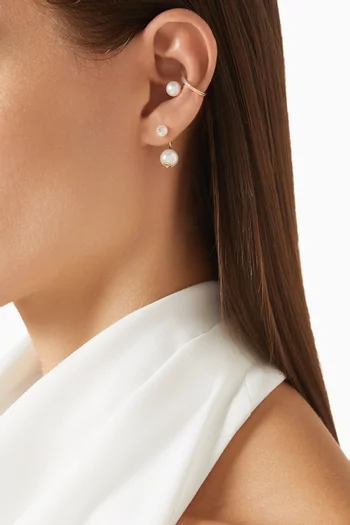 Bumble Bee Pearl Single Earring in 10kt Gold