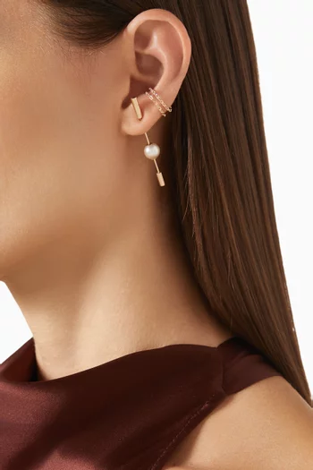 Short Spear Single Earring in 10kt Gold