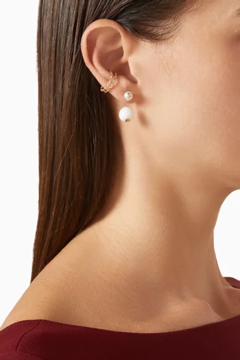 Bumble Bee Diamond & Agate Single Earring in 10kt Gold