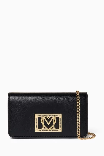 Small Locked In Crossbody Bag in Faux Leather