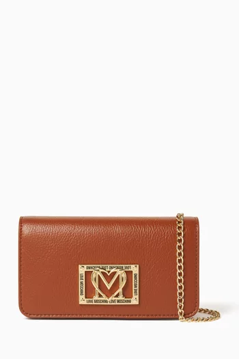 Small Locked In Crossbody Bag in Faux Leather
