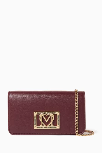 Small Locked In Crossbody Bag in Faux Leather