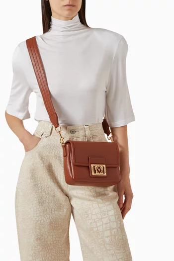 Small Locked In Crossbody Bag in Faux Leather