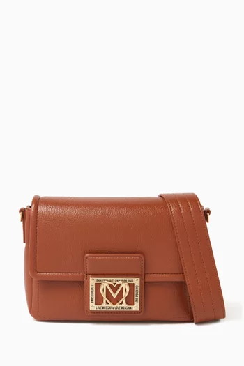Small Locked In Crossbody Bag in Faux Leather