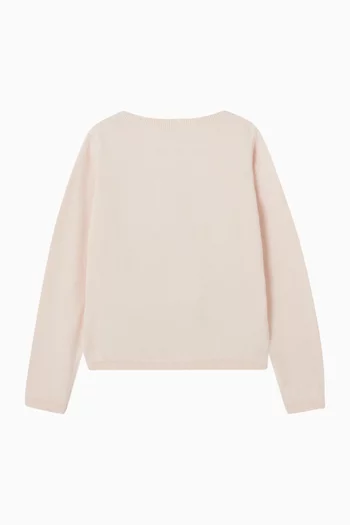 Tess Embroidered Cardigan in Organic Cotton