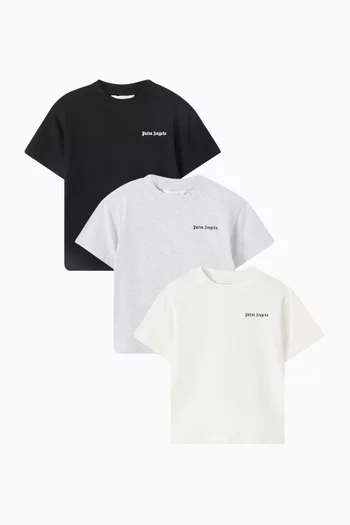 طقم تي شيرت قطن، 3 قطع