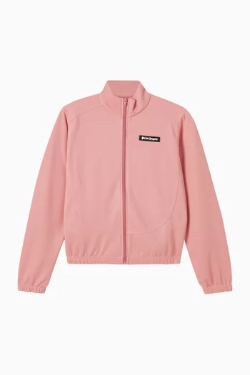 Curved Logo Cropped Jacket