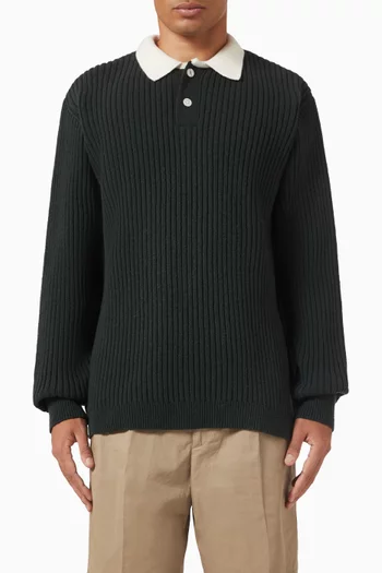 Sow Polo Shirt in Wool-blend