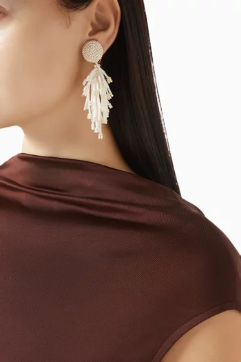 Fringed Tassel Clip-on Earrings