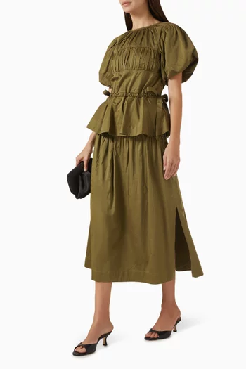 تنورة جوسي متوسطة الطول قطن عضوي