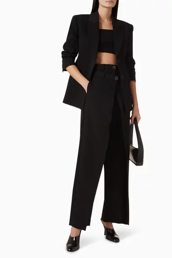 بنطال آية بخصر مرتفع كريب