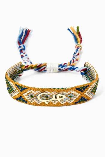 Hobb Bracelet in 18kt Gold & Fabric