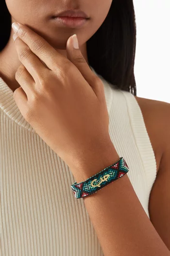 Hobb Bracelet in 18kt Gold & Fabric