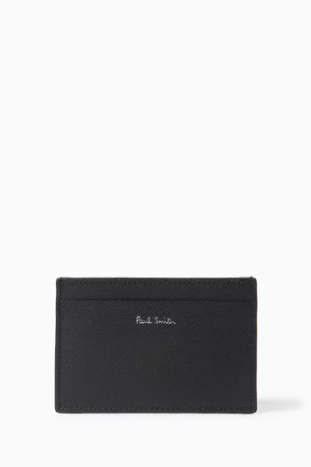 Mini Pixelated Card Holder in Leather