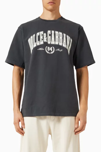 Printed T-shirt in Cotton