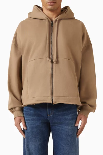 Zip-up Hoodie in Cotton