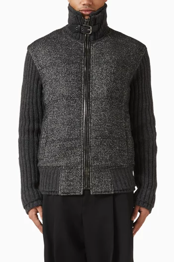 Houndstooth Jacket in Knit