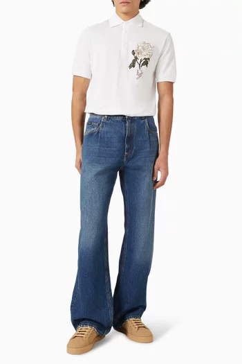 Straight-leg Jeans in Denim