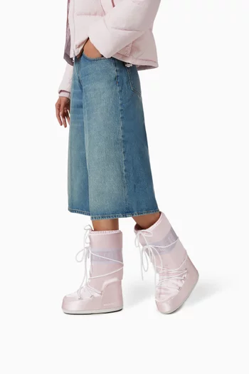 Icon Knee Boots in Nylon