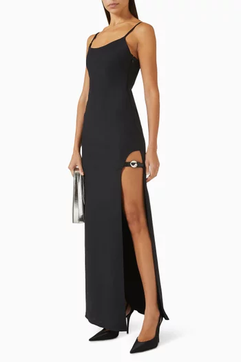 Garter Belt Dress in Cotton Jersey