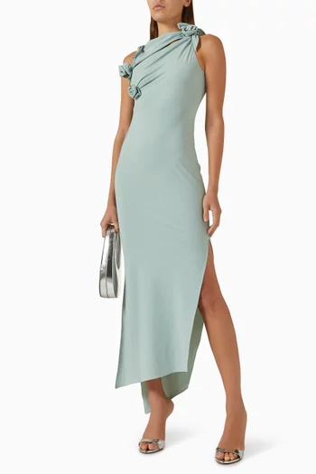 Floral Slit Midi Dress