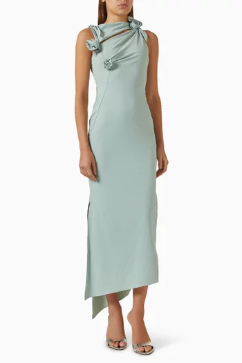 Floral Slit Midi Dress