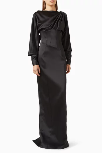 فستان ديفيرا بنمط مشد ستان