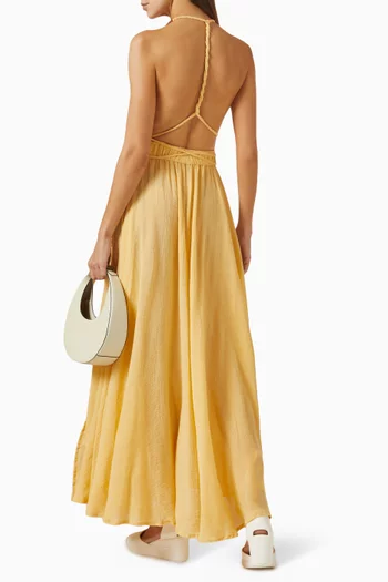 Hera Maxi Dress in Cotton Gauze