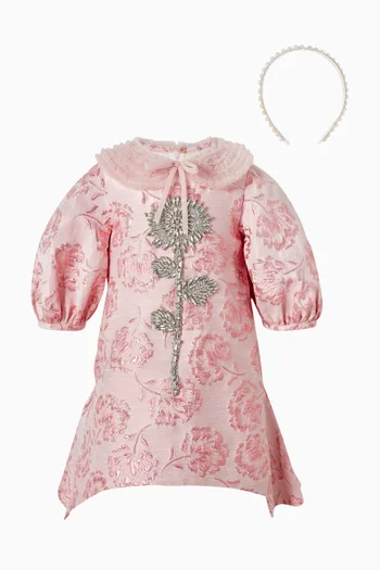 فستان بنقشة زهور الكرز