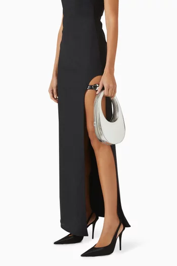 Mini Swipe Bag in Metallic Leather