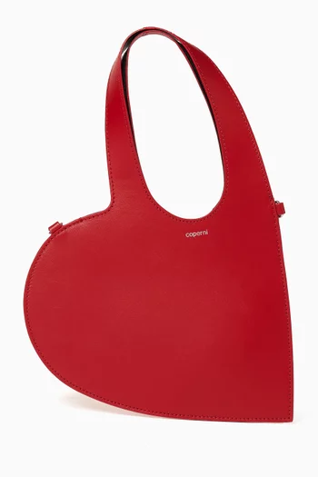 Baby Heart Tote Bag in Leather