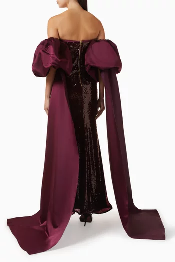 Sequin-embellished Gown