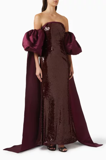 Sequin-embellished Gown