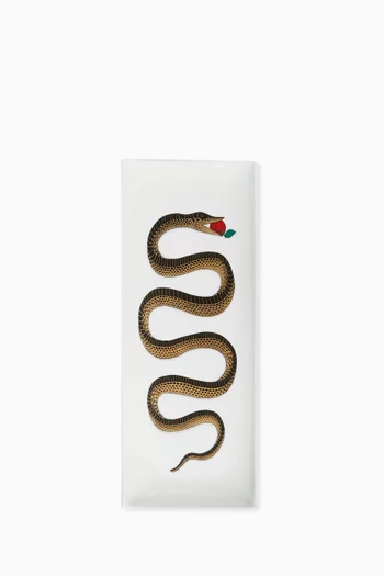 صينية مزينة بأفعى بورسلين