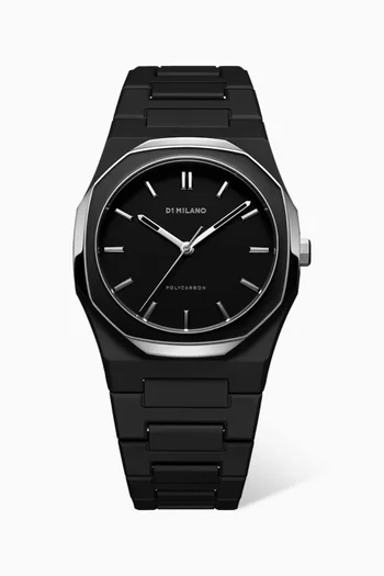 Polycarbon Quartz Watch, 37mm