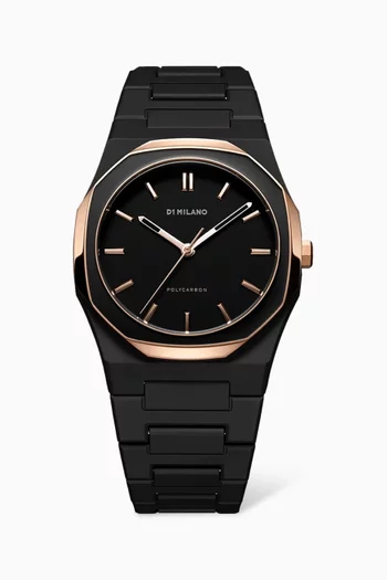 Polycarbon Quartz Watch, 37mm