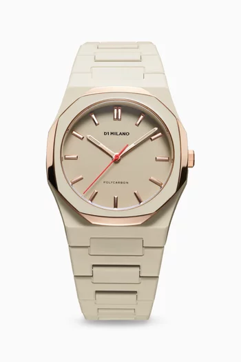 Polycarbon Quartz Watch, 37mm