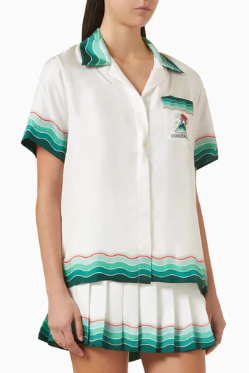 Montagne Ondulee Shirt in Silk