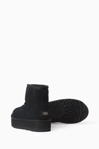 Classic Mini Platform Boots in Suede