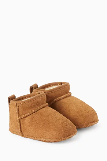 Classic Ultra Mini Baby Boots in Suede