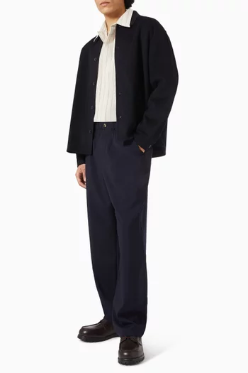 Double Face Shirt Jacket in Wool