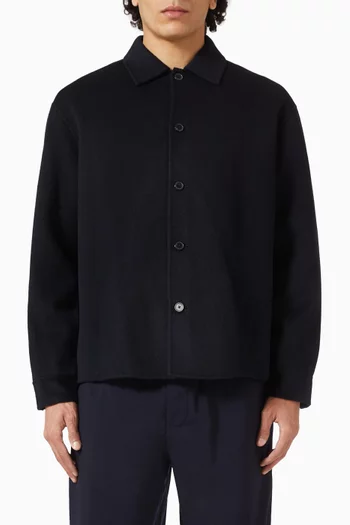 Double Face Shirt Jacket in Wool