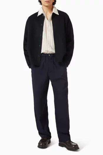 Stripe Shirt in Silk-blend