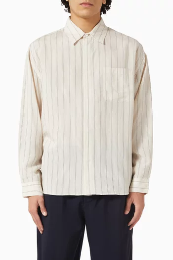 Stripe Shirt in Silk-blend