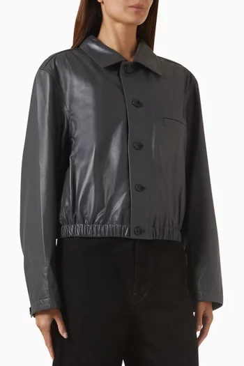 Blouson Jacket in Leather