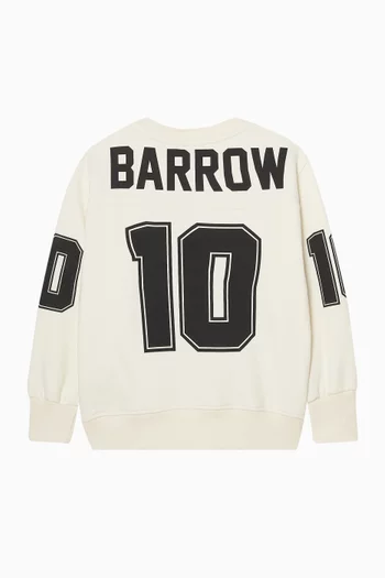 سويت شيرت بطبعة جيرسيه صوف قطني