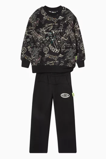 Doodles Sweatshirt in Cotton